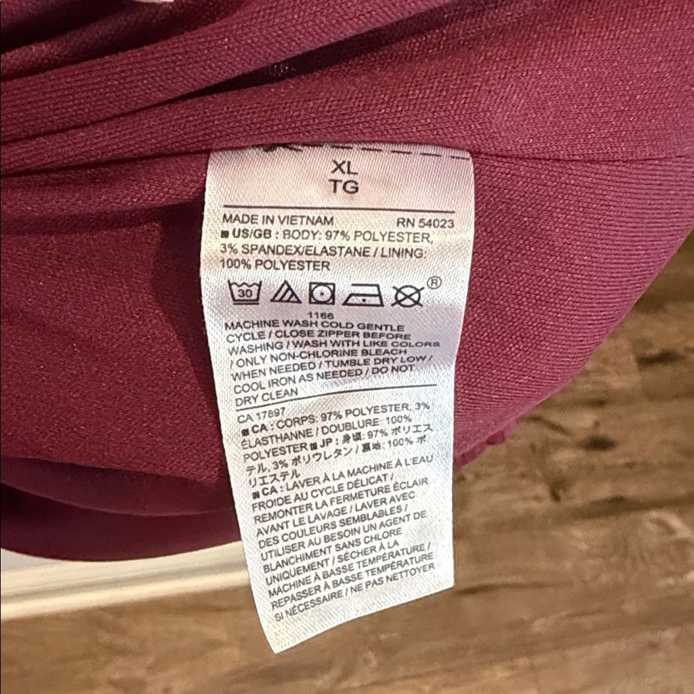 Banana Republic Elegant Burgundy Long Sleeve Dress - Picture 3 of 5